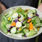 plate with healthy food